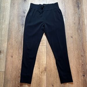 Brochu Walker Black Drawstring Back Ankle Zip Pants Size XS